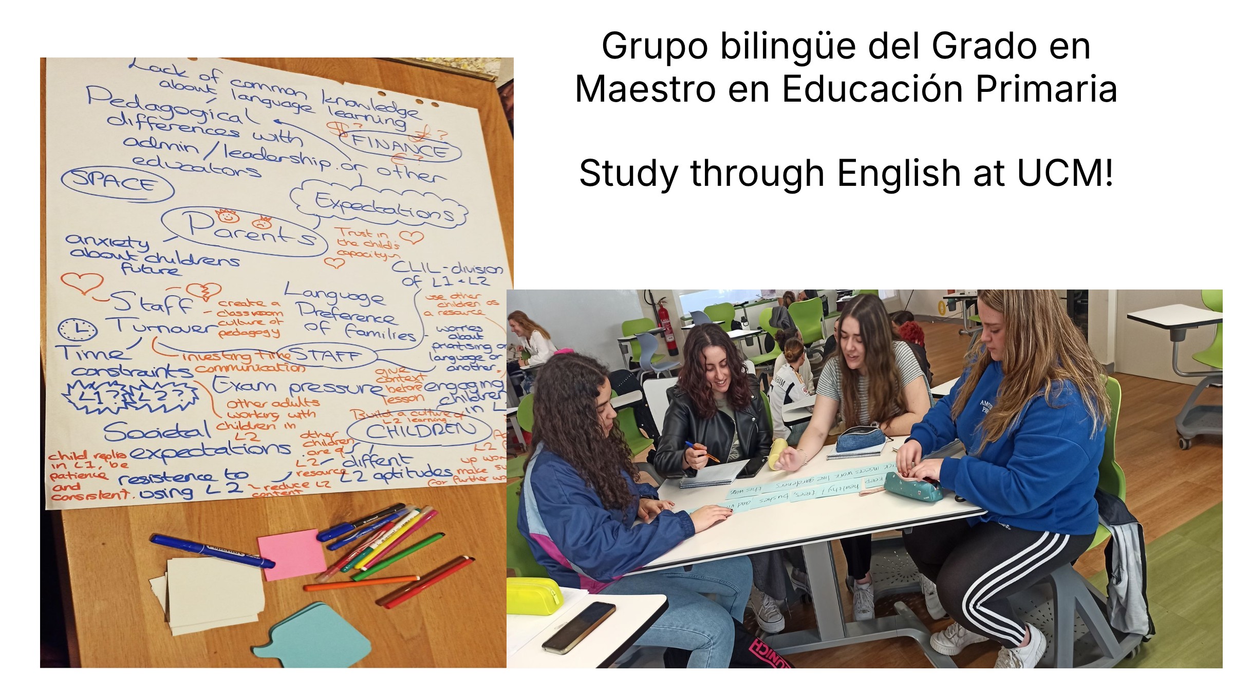 Matricúlate en el grupo bilingüe del Grado de Educación Primaria